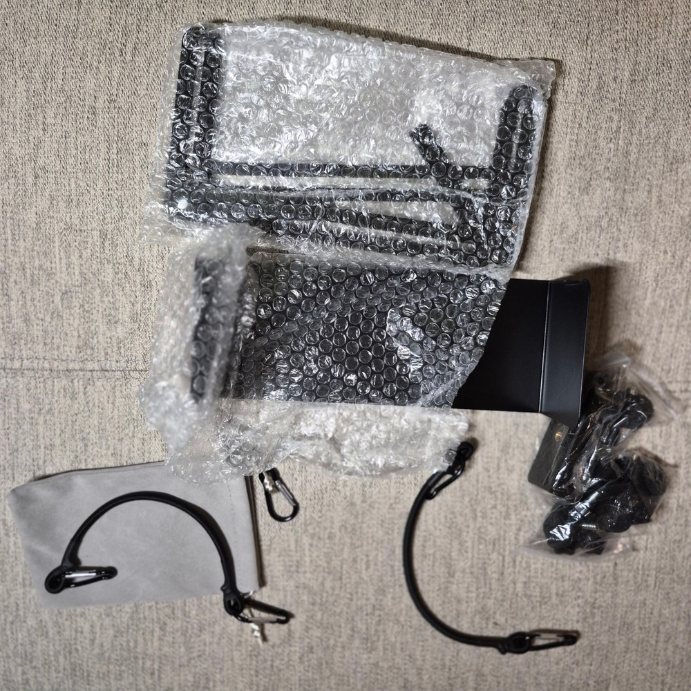 Fence Cell Phone Mount for Baseball Softball Recording with Sun Hood Black